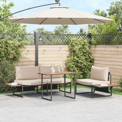 Garden Table Brown 100 x 55 x 70 cm Wood