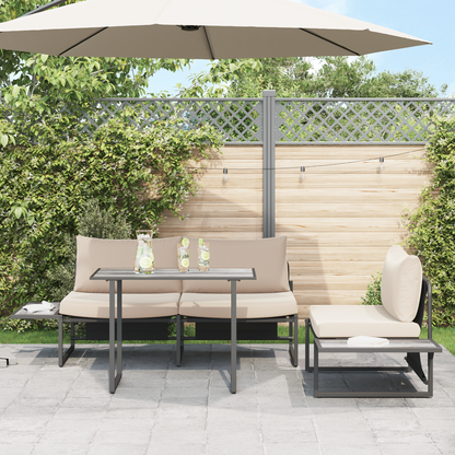Garden Table Grey 100 x 55 x 70 cm Wood