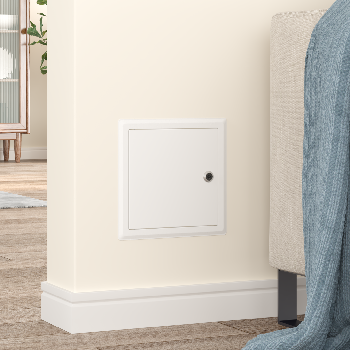 Access Panel 2 pcs White 23 x 23 x 3 cm Steel
