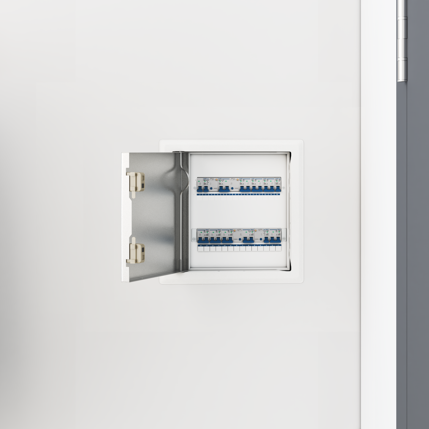 Access Panel 2 pcs White 23 x 23 x 3 cm Steel