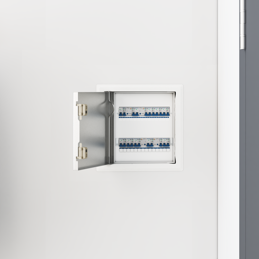 Access Panel 2 pcs White 23 x 23 x 3 cm Steel