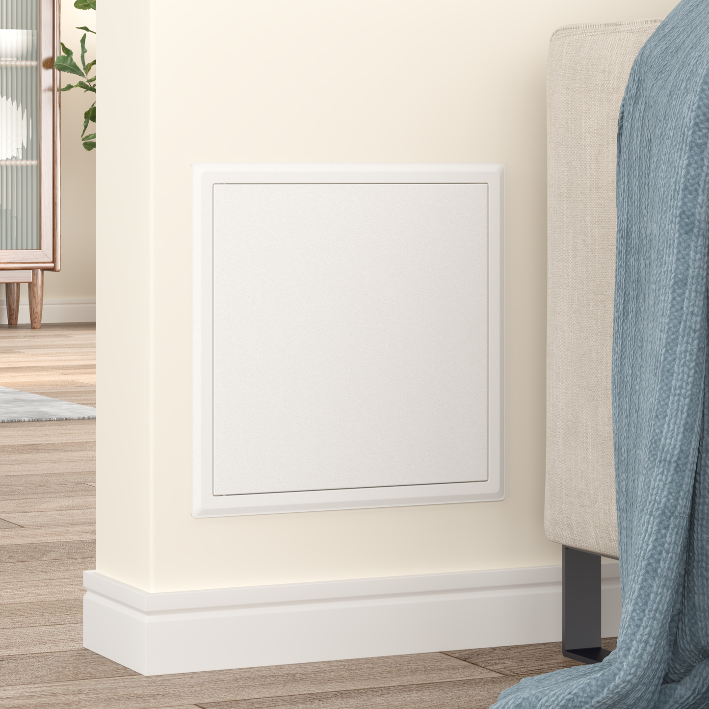 Access Panel White 33.5 x 33.5 x 3 cm Steel