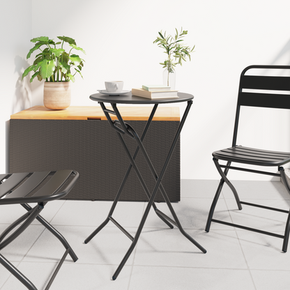 Garden Table Folding Anthracite 50 x 50 x 72 cm Metal