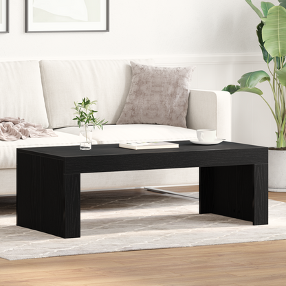 Coffee Table Black Oak 102 x 50 x 35 cm Engineered Wood