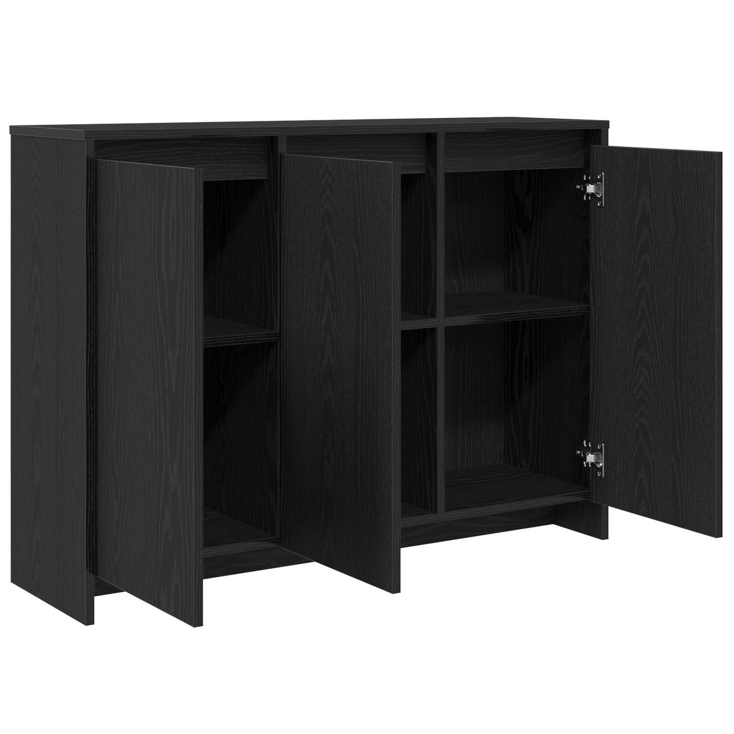 Sideboard Black 102 x 29.5 x 75 cm Engineered wood