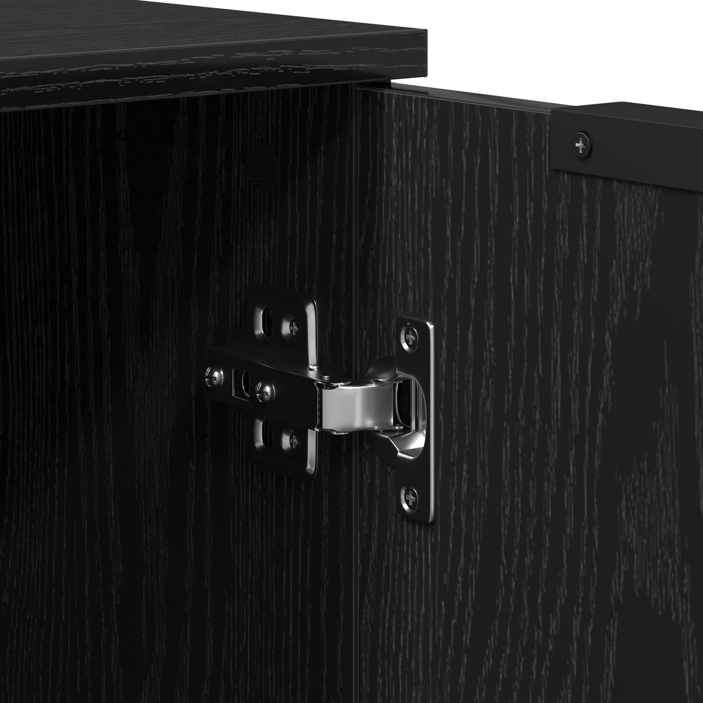 Sideboard Black Oak 60 x 30 x 70 cm Engineered Wood