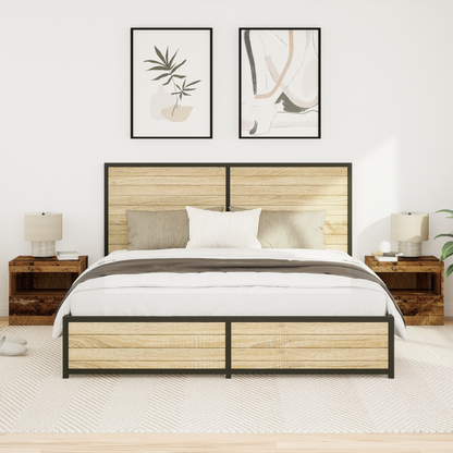 Bedside Cabinet 2 pcs Old Wood 50 x 40 x 45 cm Engineered Wood