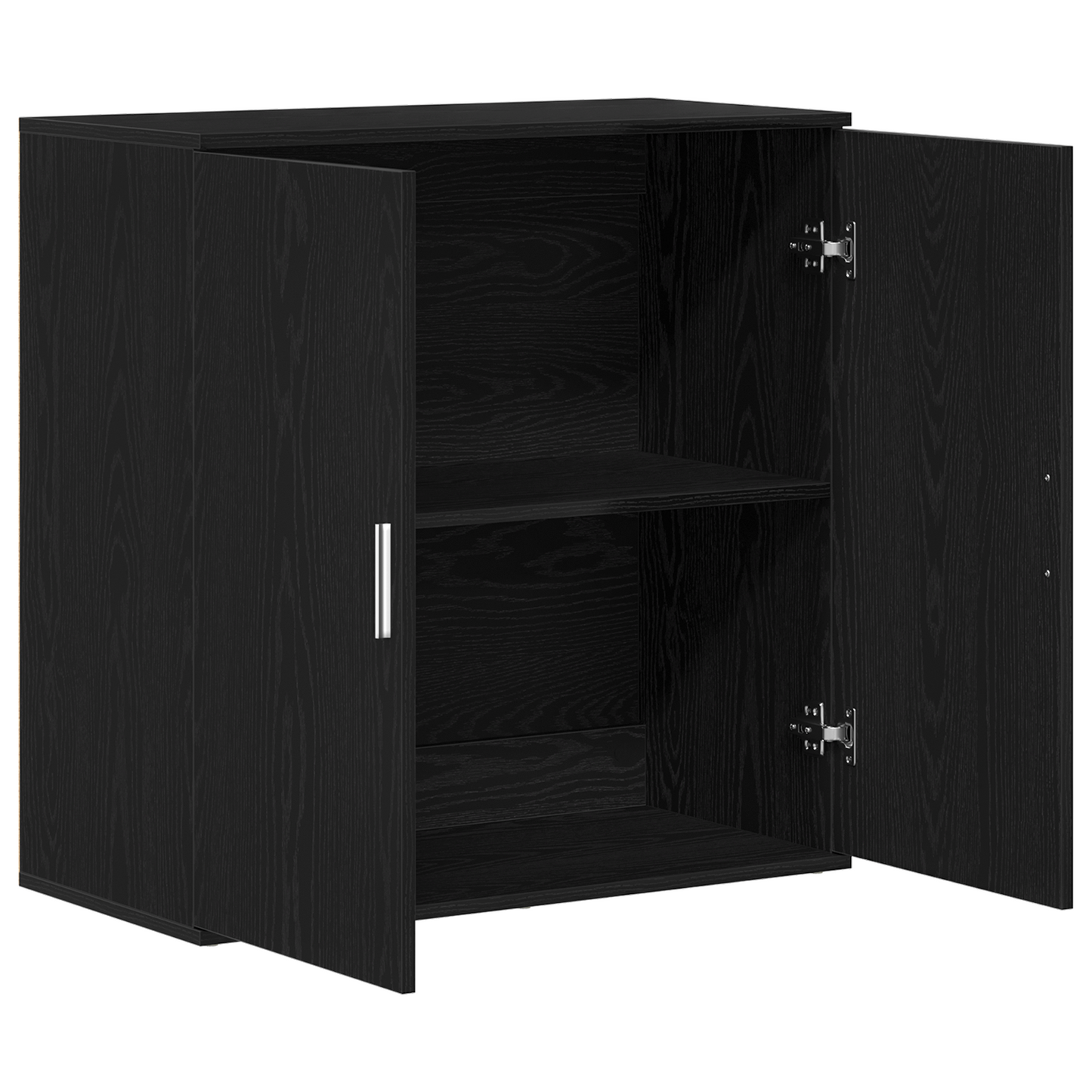 Sideboard Black Oak 79 x 38 x 80 cm Engineered Wood