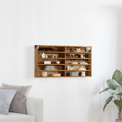 Display Cabinet Old Wood 100 x 8.5 x 50 cm Engineered Wood