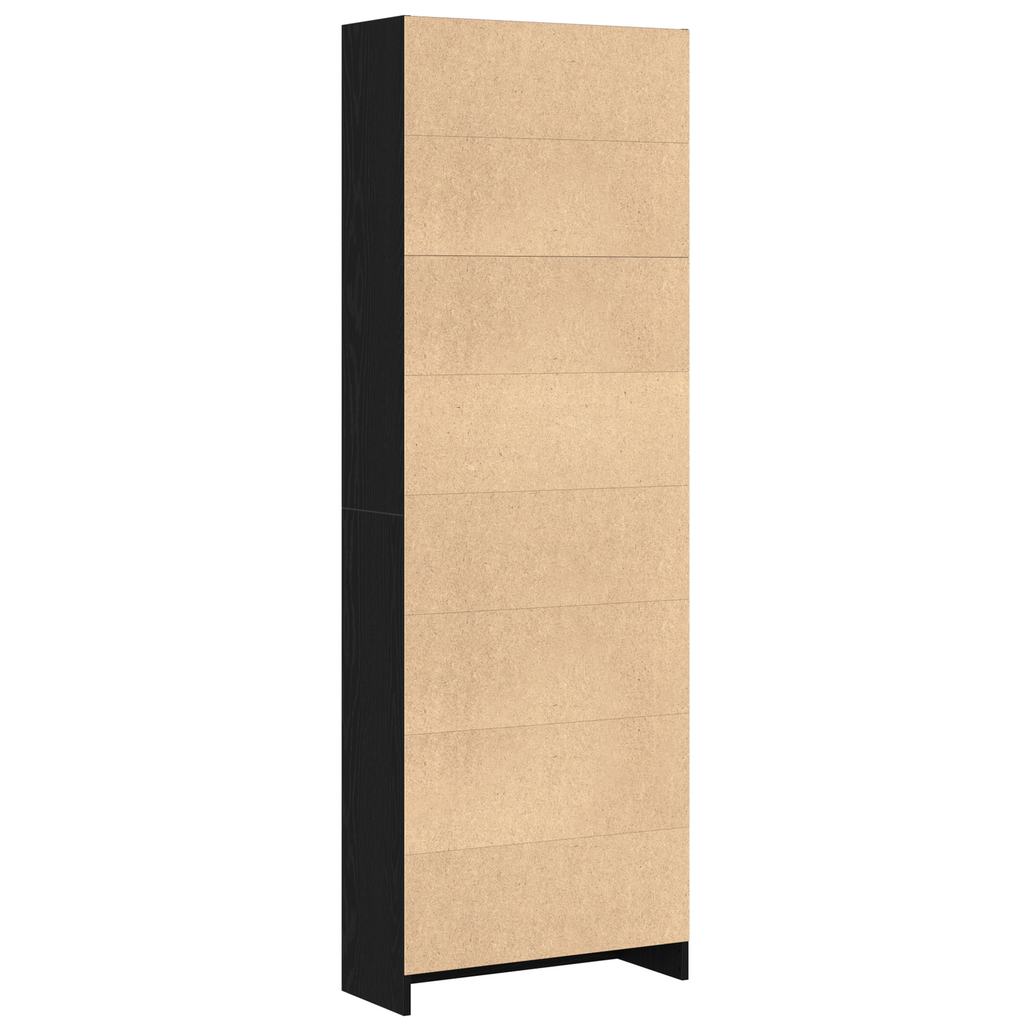 Bookshelf 60 x 24 x 176 cm Engineered Wood Black Oak