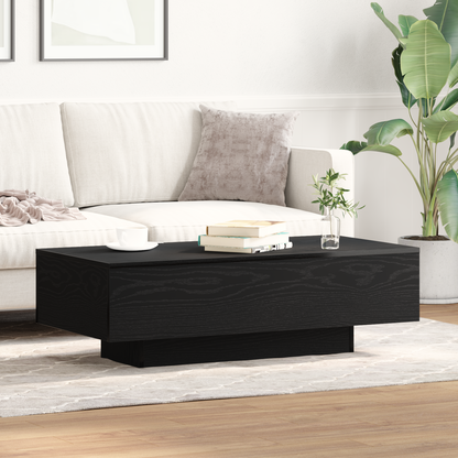 Coffee Table Black Oak 100 x 49.5 x 31 cm Engineered Wood