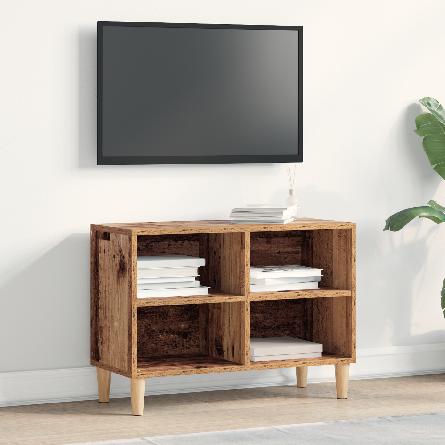 TV Cabinet Old wood 69.5 x 30 x 50 cm Engineered Wood