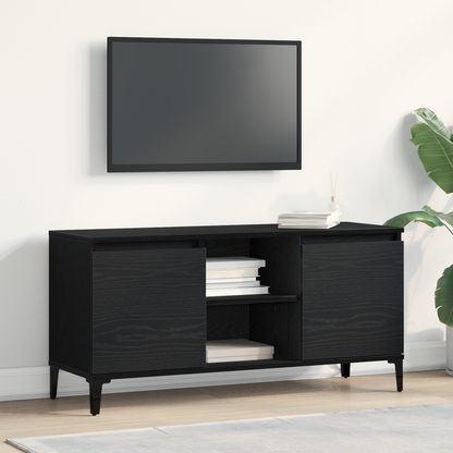TV Cabinet Black Oak 102 x 35 x 50 cm Engineered Wood