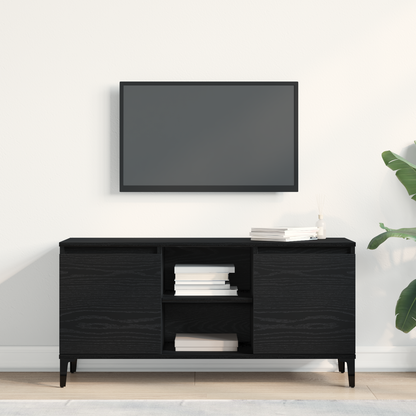 TV Cabinet Black Oak 102 x 35 x 50 cm Engineered Wood