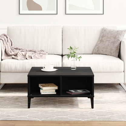 Coffee Table Black Oak 60 x 60 x 30 cm