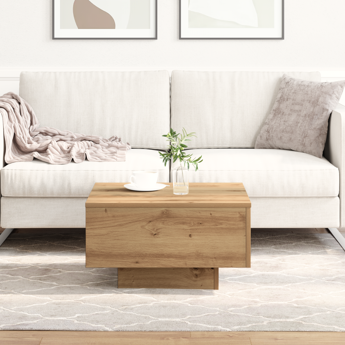 Coffee Table Artisan Oak 55 x 55 x 31 cm
