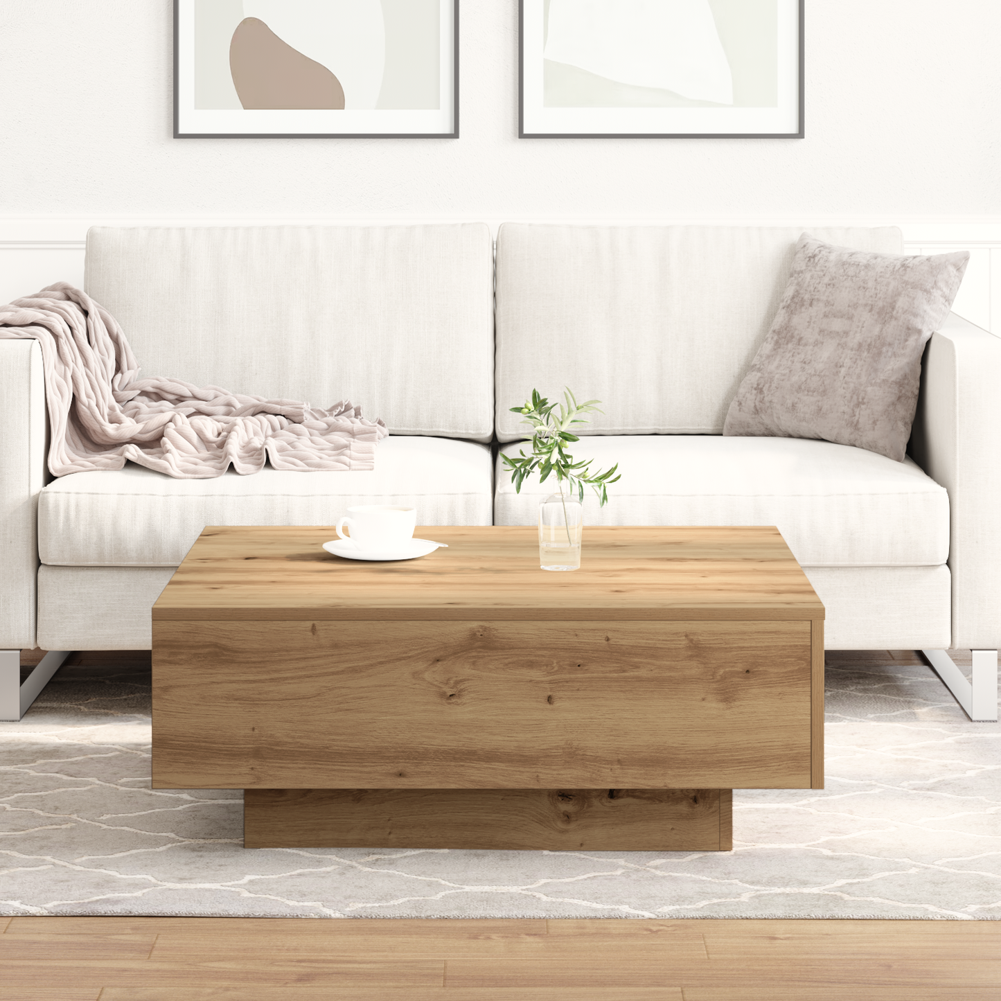 Coffee Table Artisan Oak 80 x 80 x 31 cm