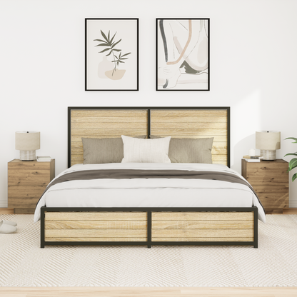 Bedside Cabinet with Drawer 2 pcs Artisan Oak 45 x 40 x 55 cm