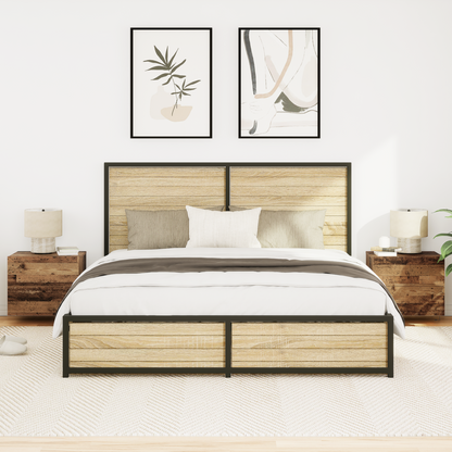 Bedside Cabinet 2 pcs Old Wood 50 x 39 x 41 cm Engineered Wood