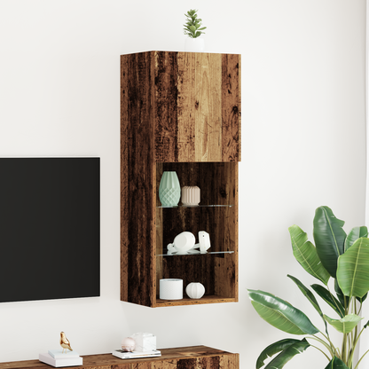 TV Cabinet Set Old Wood 40.5 x 30 x 102 cm Engineered Wood