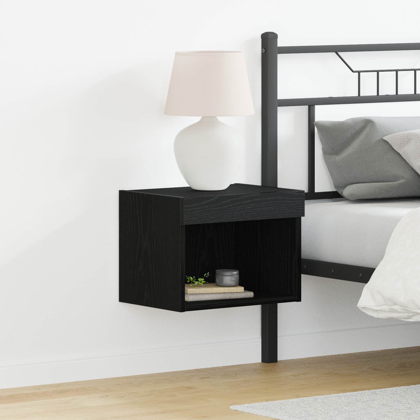 TV Cabinet Set Black Oak 40 x 30 x 30 cm Engineered Wood