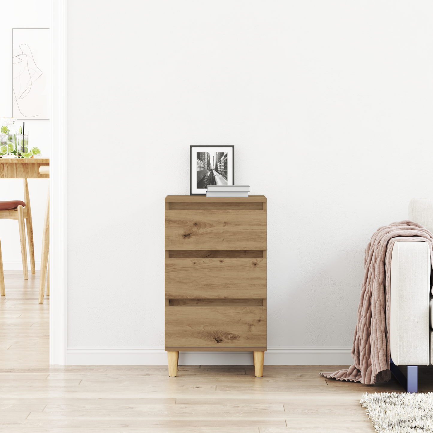 Bedside Cabinet Artisan Oak 40 x 35 x 70 cm Engineered Wood