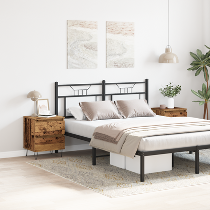 Bedside Cabinet 2 pcs Old wood 40 x 35 x 50 cm Engineered wood