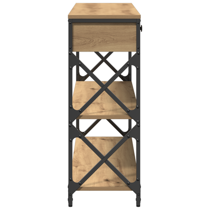 Console Table with Drawer Artisan oak 100 x 28 x 75 cm