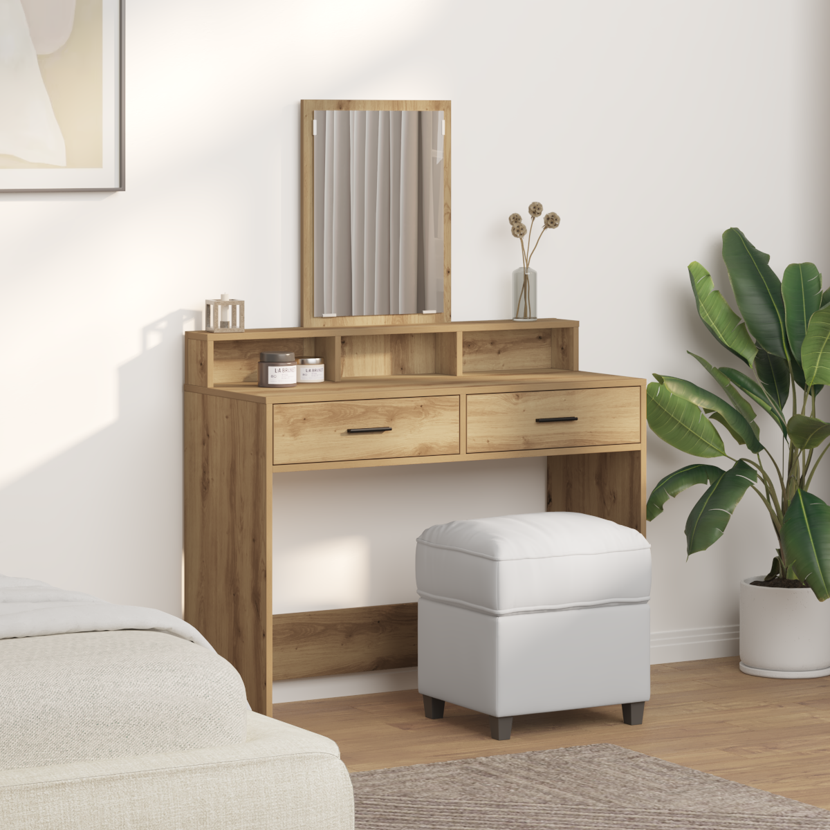 Dressing Table Artisan Oak 100 x 41 x 140 cm Engineered Wood