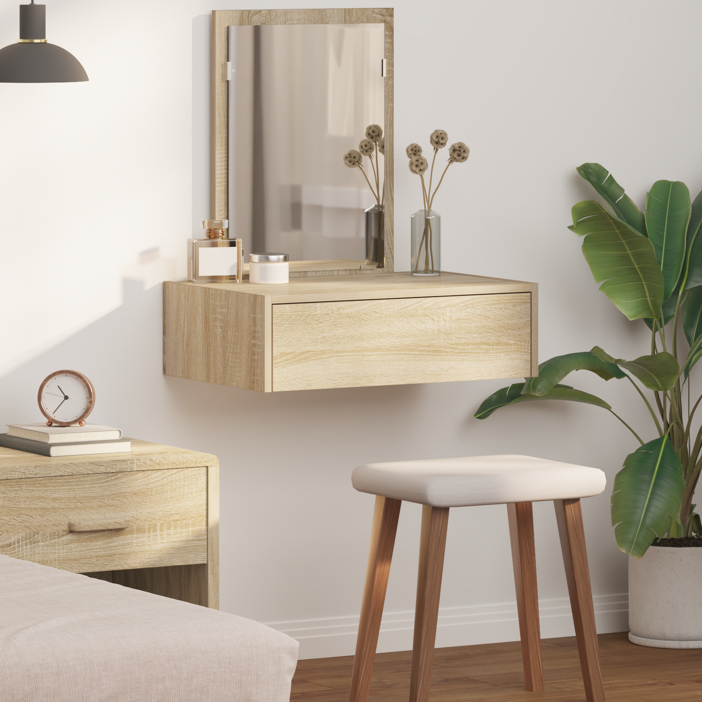 Dressing Table Brown 60 x 40 x 70 cm Engineered Wood
