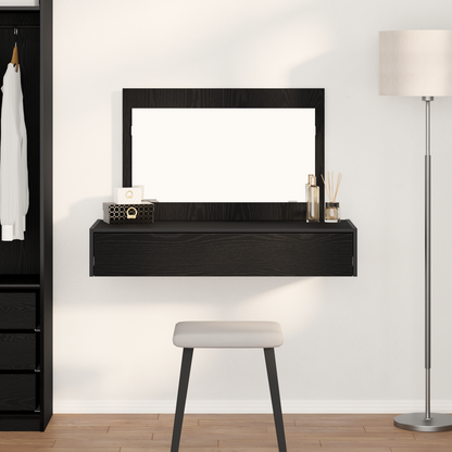 Dressing Table Black 100 x 40 x 70 cm Engineered Wood