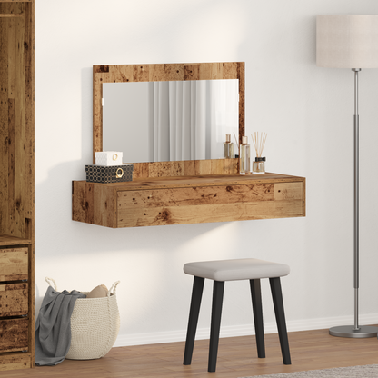 Dressing Table Brown 100 x 40 x 70 cm Engineered Wood