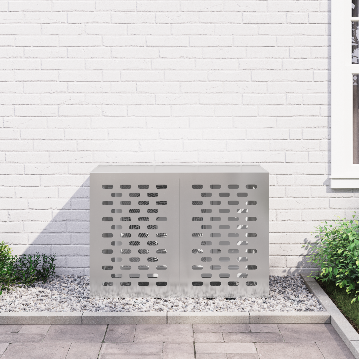 Air Conditioner Cover Silver 100 x 50 x 70 cm Stainless steel