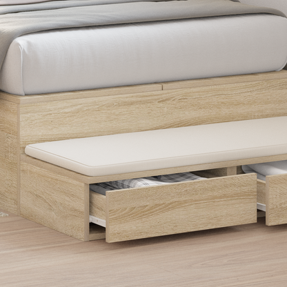 Bed Drawers Sonoma Oak 100 x 36.5 x 16.5 cm Engineered Wood