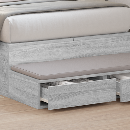 Bed Drawers Grey Sonoma 100 x 36.5 x 16.5 cm Engineered Wood