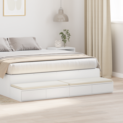 Bed Drawers White 160 x 36.5 x 16.5 cm Engineered Wood