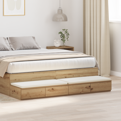 Bed Drawers Artisan Oak 135 x 36.5 x 16.5 cm Engineered Wood
