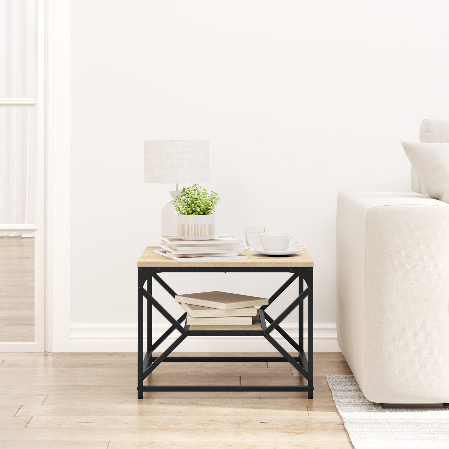 Coffee Table Sonoma Oak 51 x 50 x 40 cm