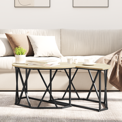 Coffee Table Sonoma Oak 80 x 80 x 42 cm