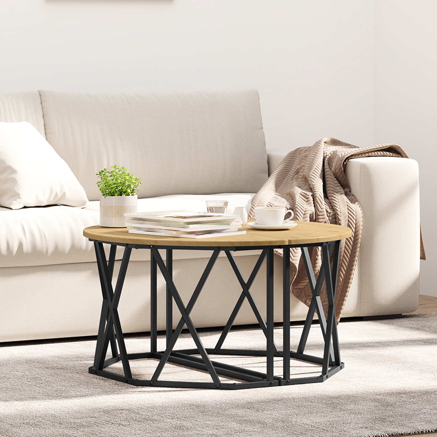 Coffee Table Artisan Oak 80 x 80 x 42 cm
