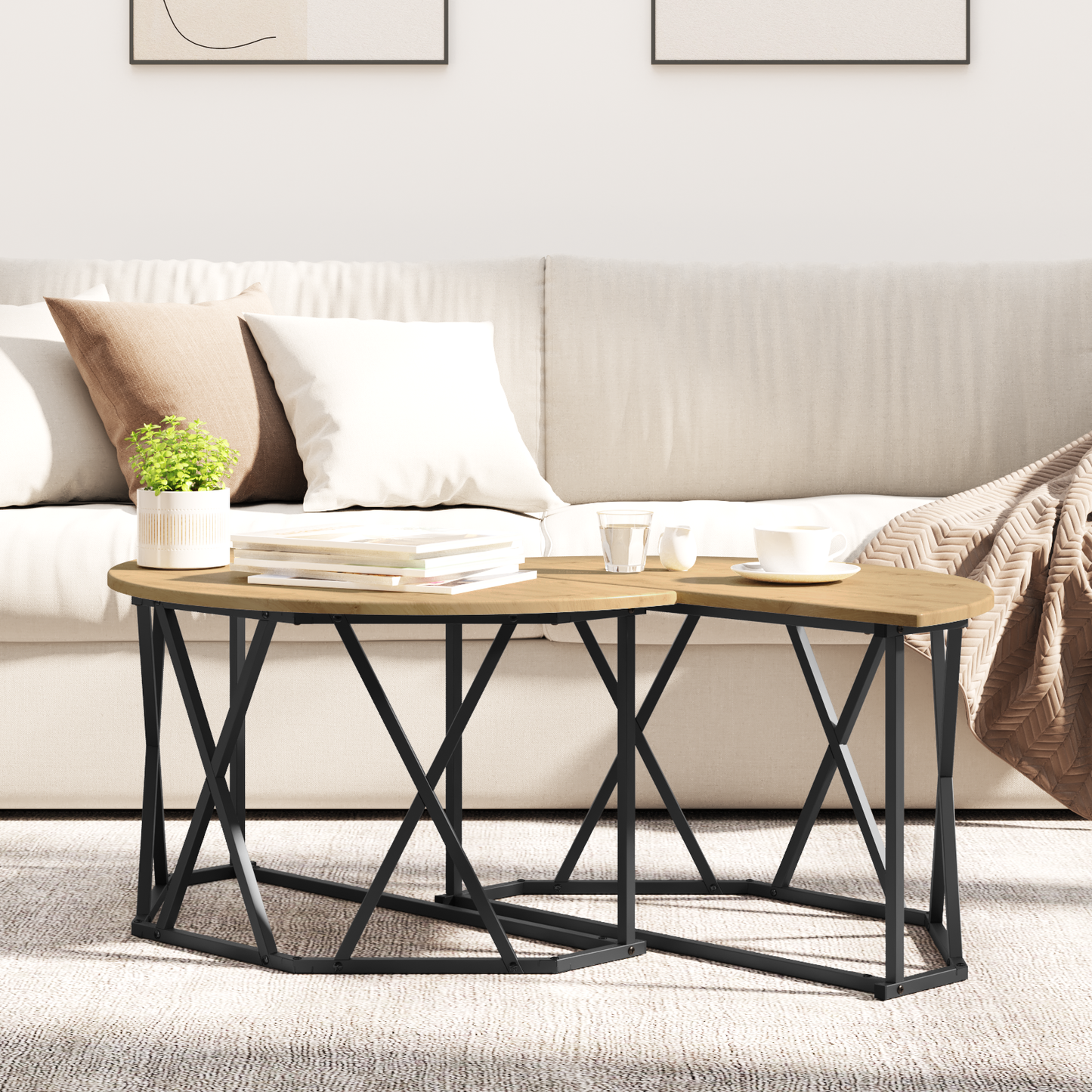 Coffee Table Artisan Oak 80 x 80 x 42 cm