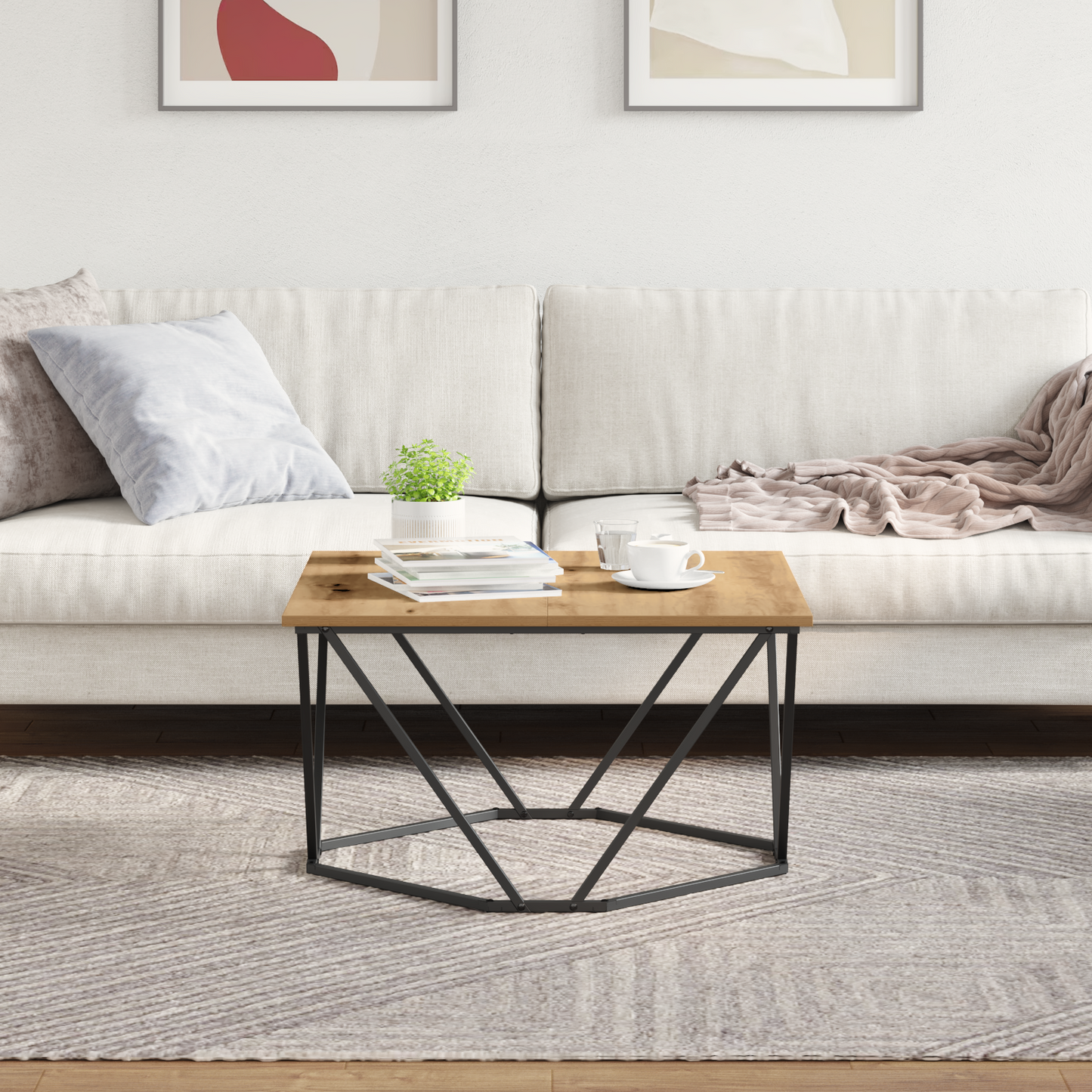 Coffee Table Artisan Oak 80 x 80 x 45 cm