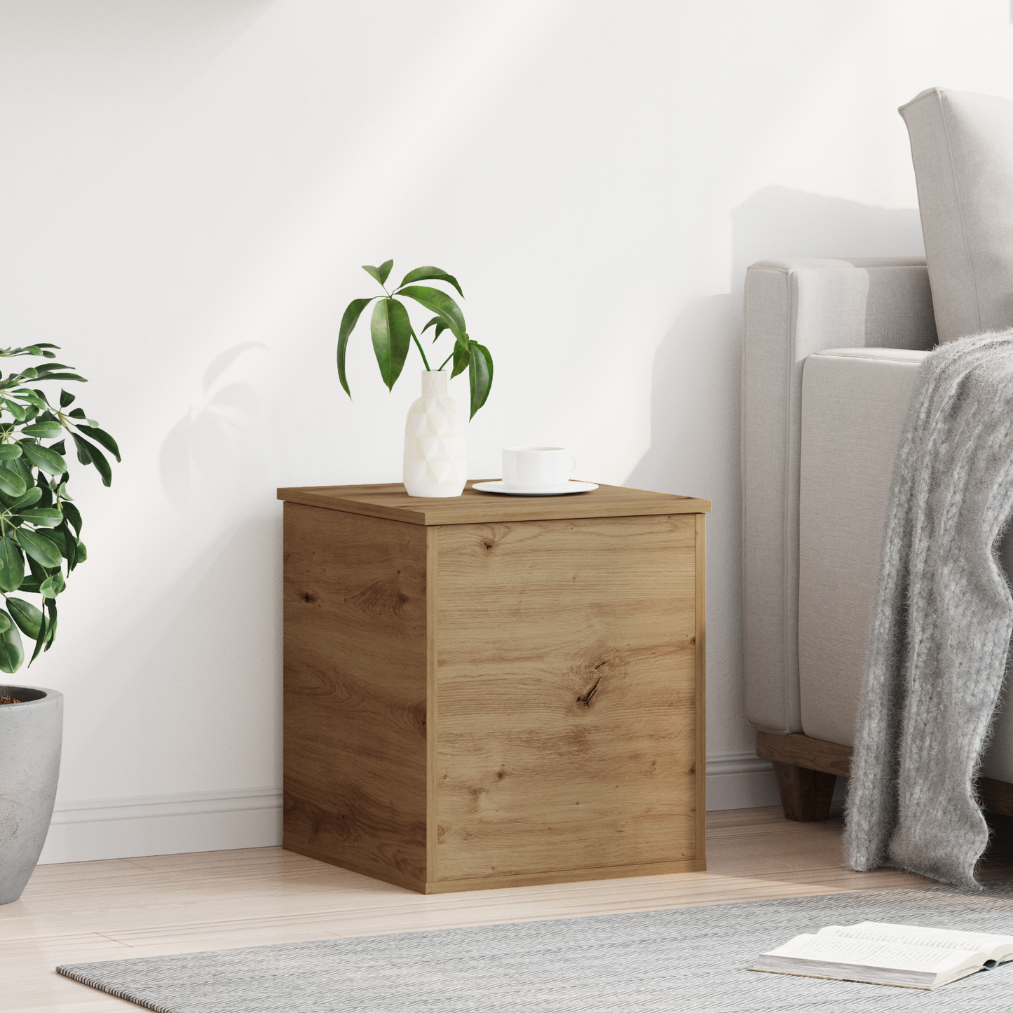 Storage Box Artisan Oak 40 x 42 x 46 cm Engineered Wood