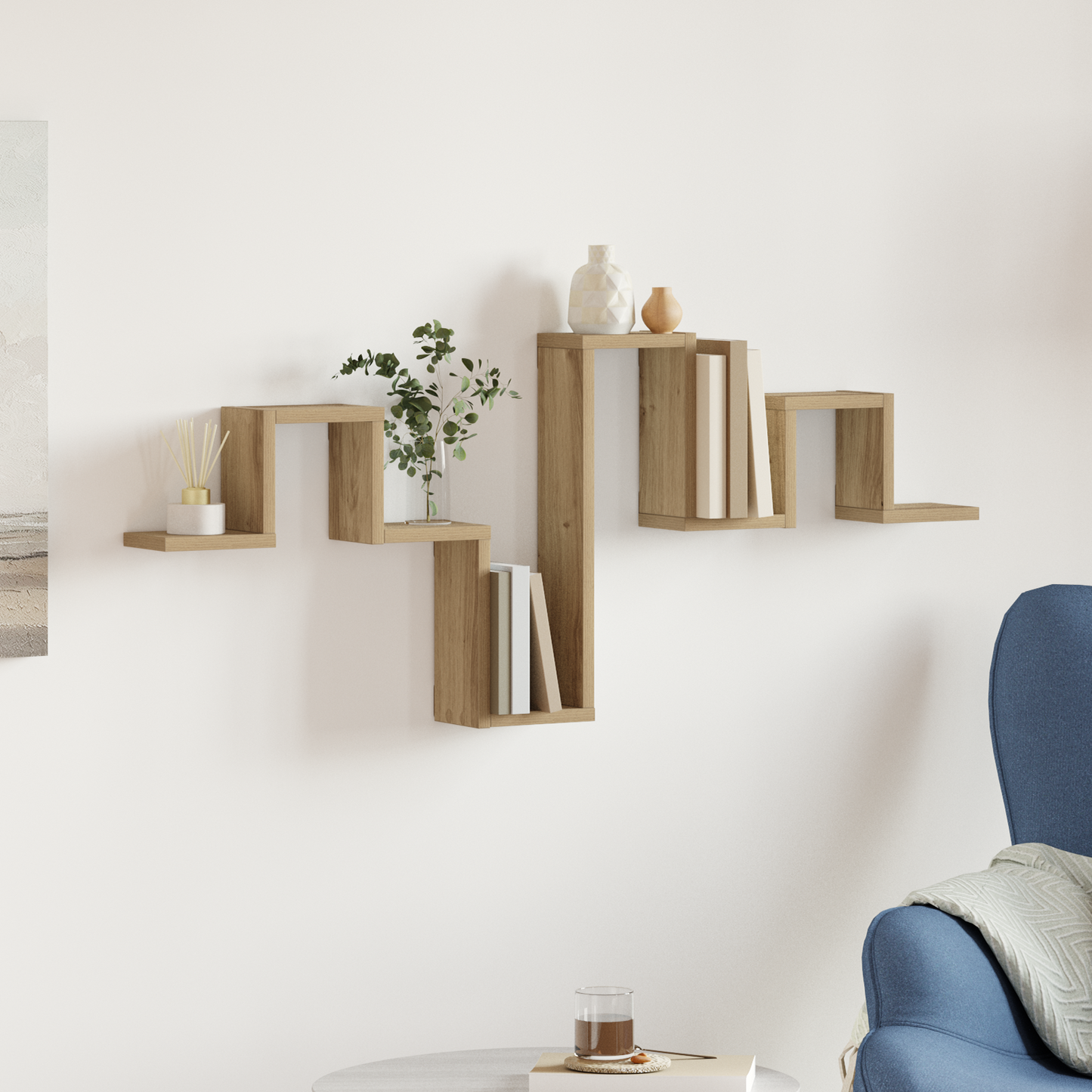 Wall Shelf Wall-mounted Artisan Oak 104.5 x 43 x 10 cm