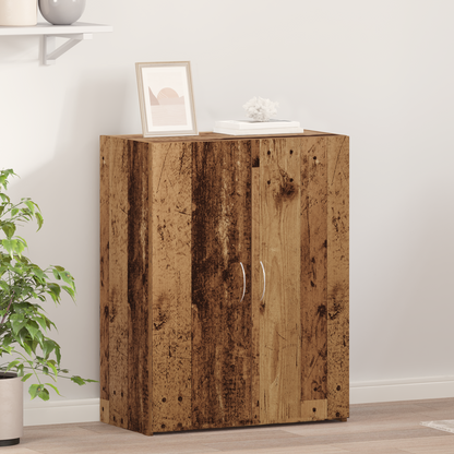 Office Cabinet Old Wood 70 x 32 x 77.5 cm Engineered Wood