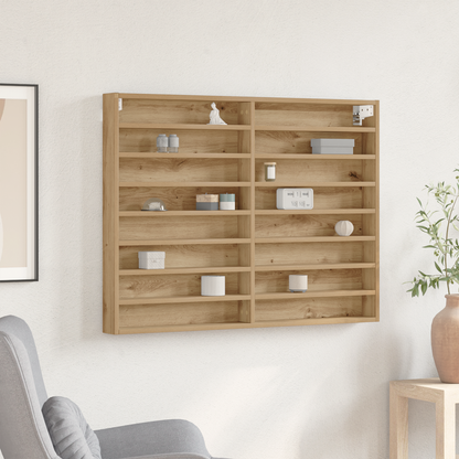 Display Cabinet Artisan Oak 100 x 8.5 x 75 cm Engineered Wood