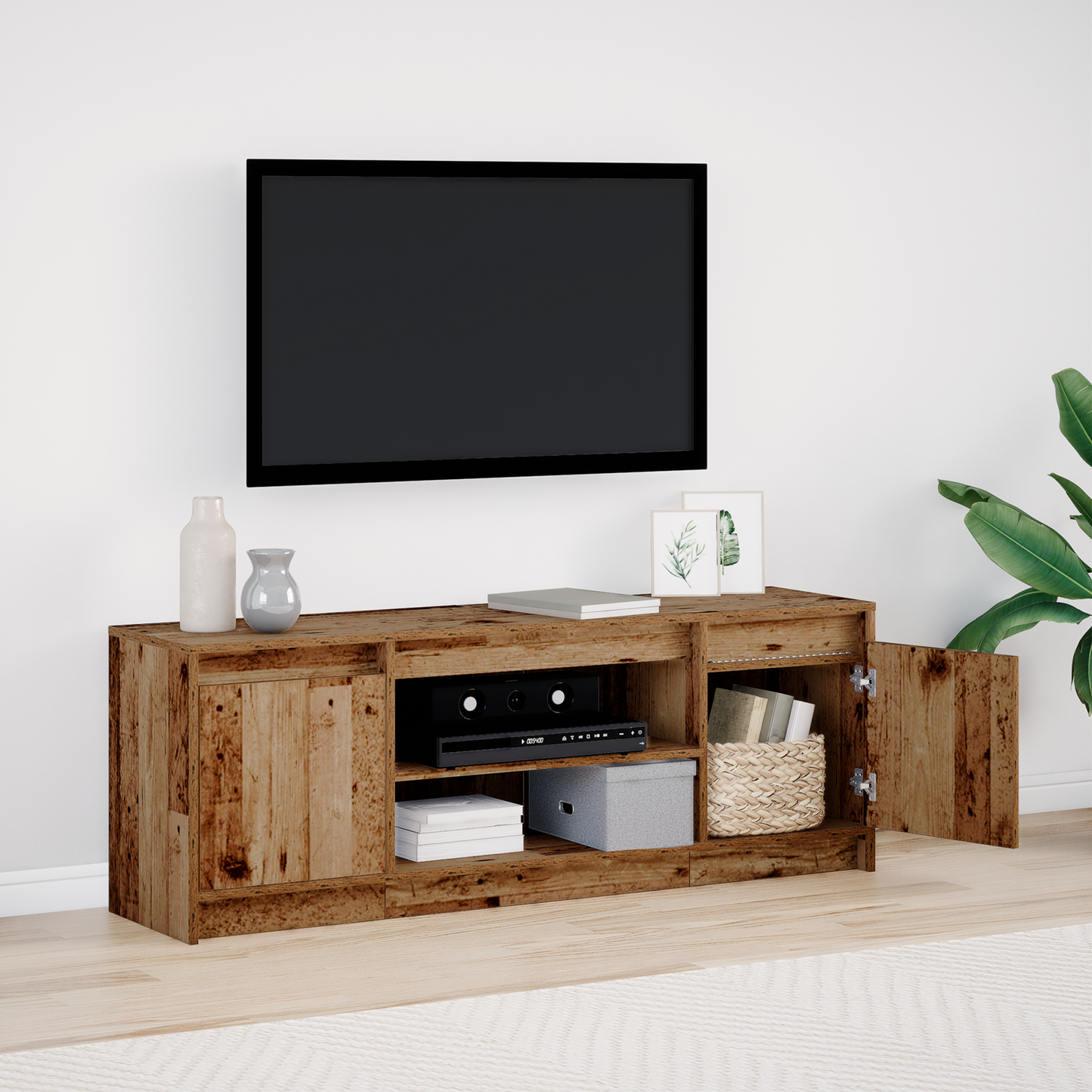 TV Units Brown 139.5 x 34 x 50 cm Engineered wood