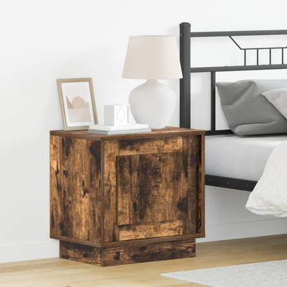 Bedside Cabinet 2 pcs Smoked Oak 44 x 34.5 x 45 cm