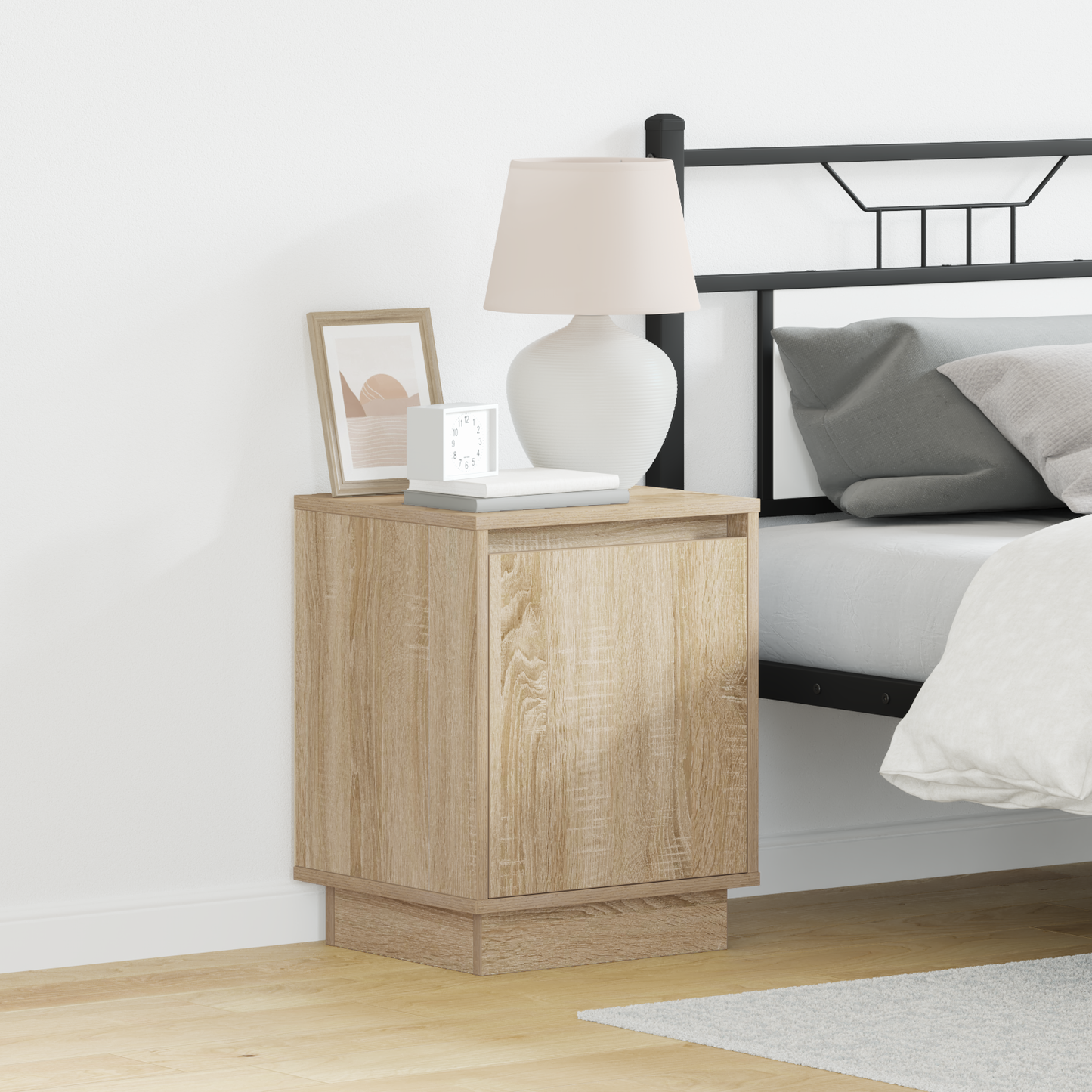 Bedside Cabinet 2 pcs Sonoma Oak 39 x 34.5 x 50 cm
