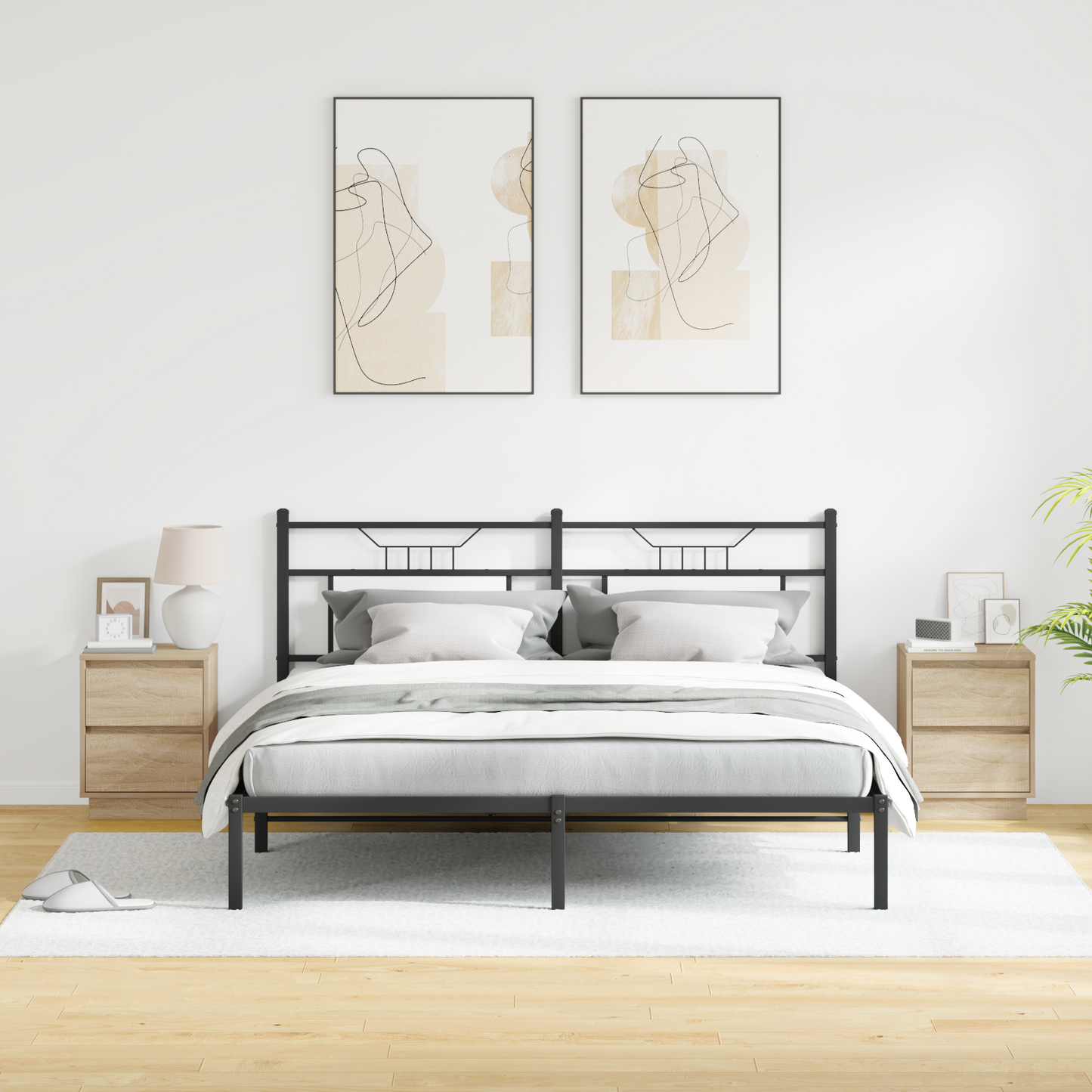 Bedside Cabinet with Drawer 2 pcs Sonoma Oak 39 x 34.5 x 50 cm